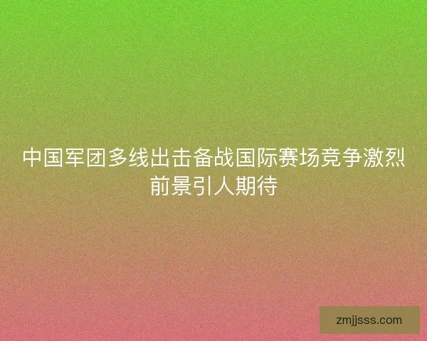 中国军团多线出击备战国际赛场竞争激烈前景引人期待